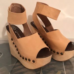 Jeffery Campbell Nude Wedges